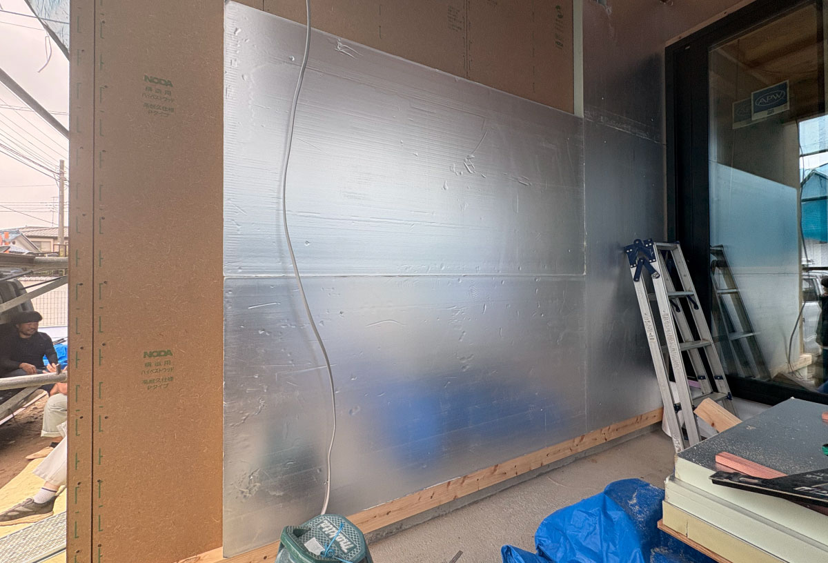 外壁の付加断熱工事