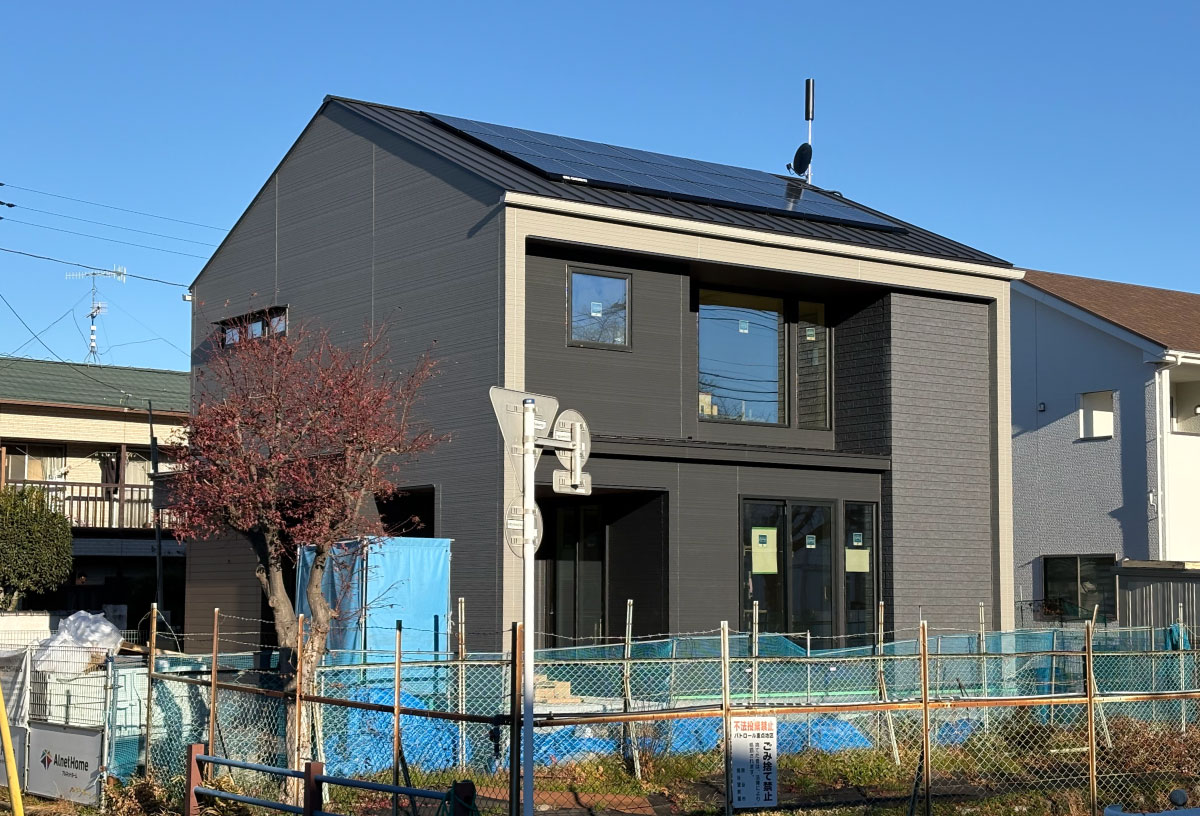 外部の足場解体