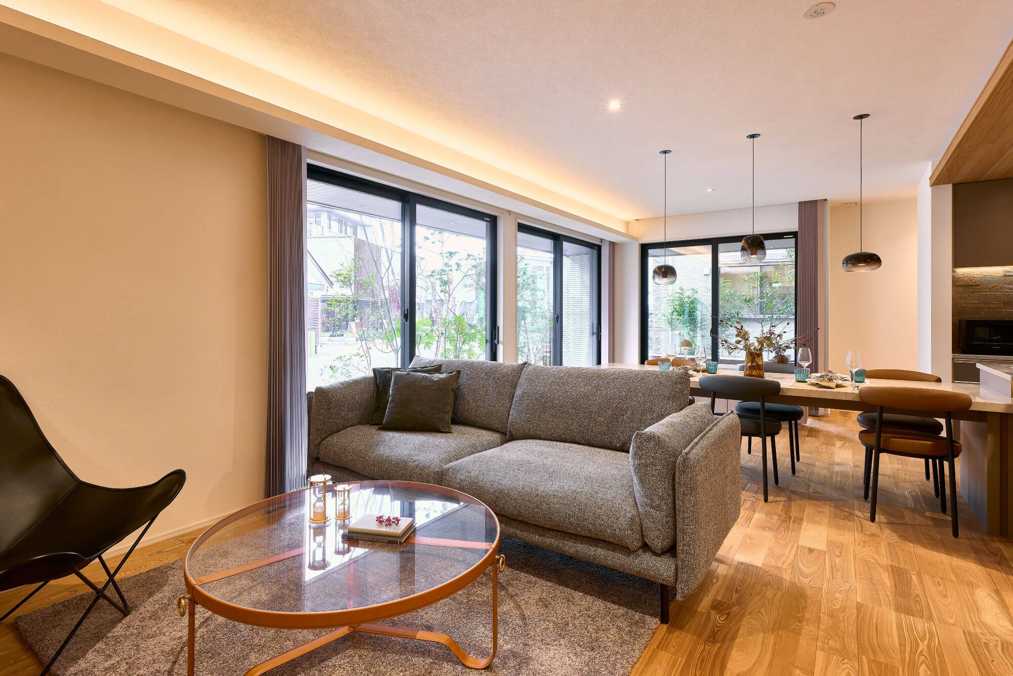 家中どこでもつながる心地よいリビング