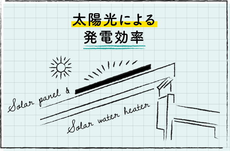 太陽光による発電効率